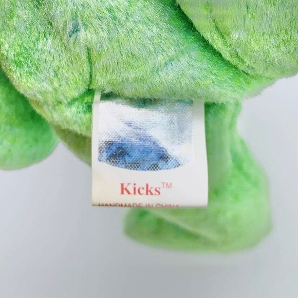 KICKS Bear, TY Beanie Babies, embroidered Soccer ball emblem, No Hangtag, 1999, - Picture 7 of 8